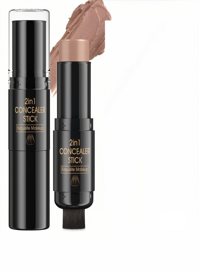 MAEPEOR Contour Stick Blendable Smooth Matte Cream Contour Stick Waterproof Long Lasting Face Shaping Makeup Pen with Brush (Color 04) - Image 1